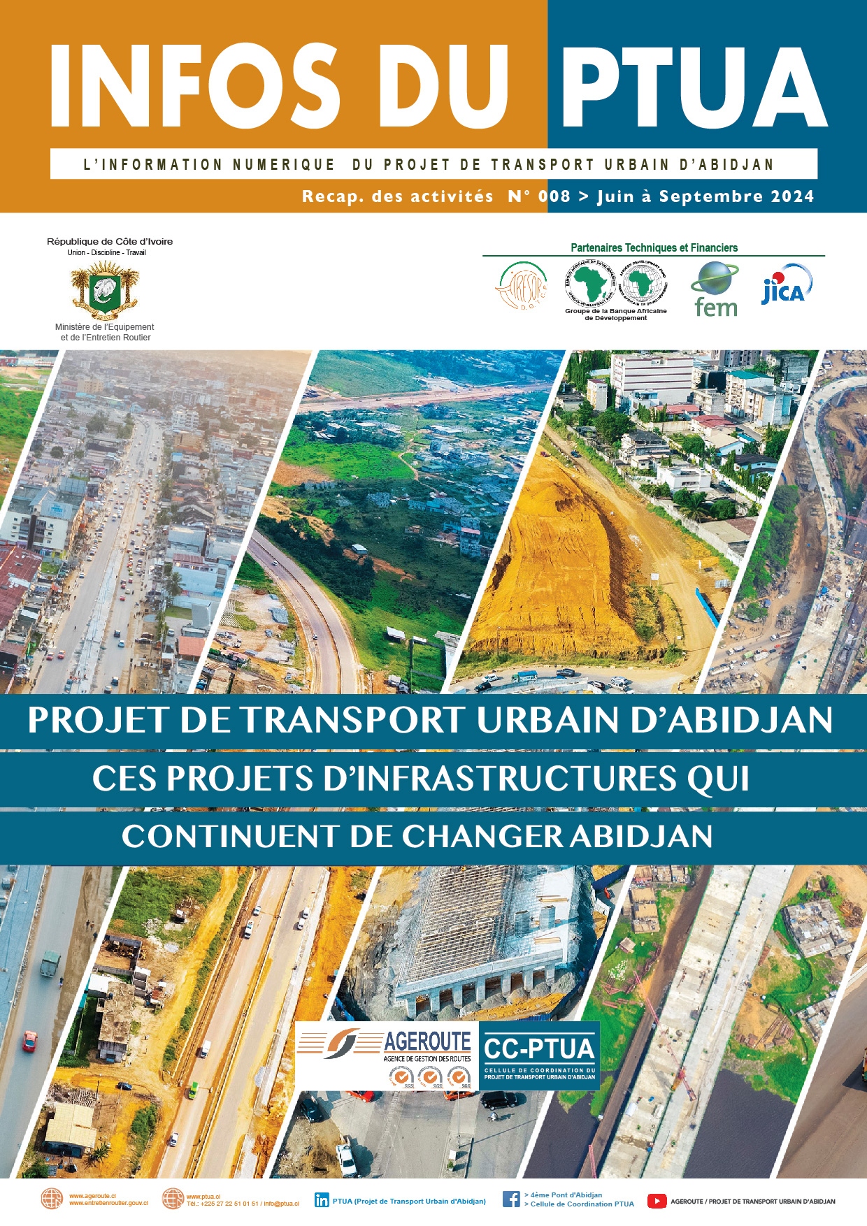 L'INFORMATION DU PROJET DE TRANSPORT URBAIN D'ABIDJAN N°008