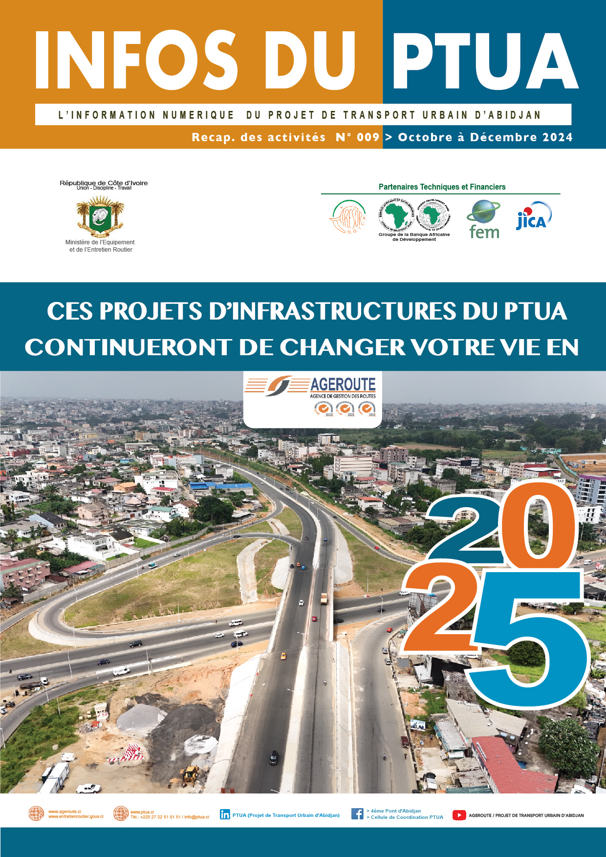 L'INFORMATION DU PROJET DE TRANSPORT URBAIN D'ABIDJAN N°009